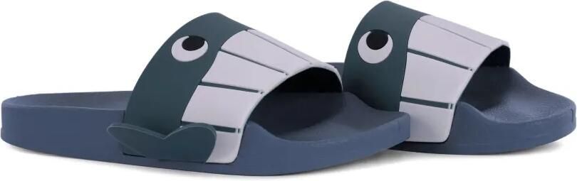 Stella McCartney Kids Grafische slippers Blauw