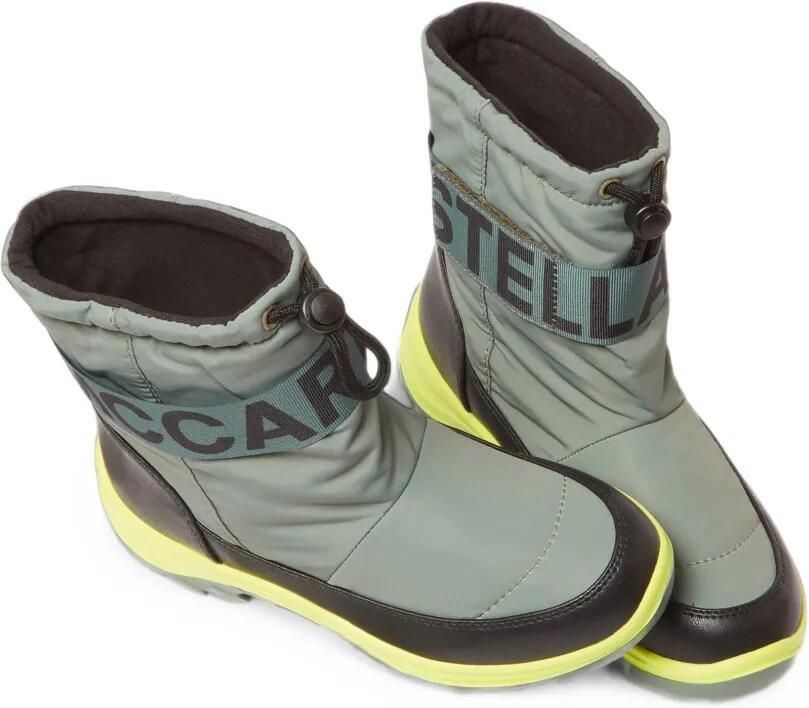 Stella McCartney Kids Moniker Tape gewatteerde snowboots met logoband Groen