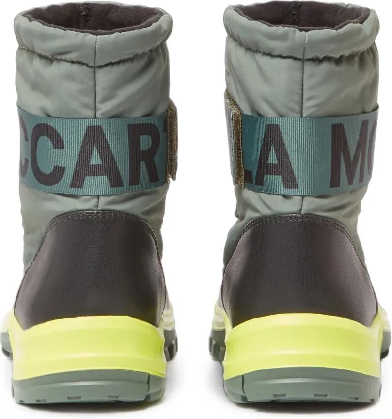 Stella McCartney Kids Moniker Tape gewatteerde snowboots met logoband Groen - Foto 2