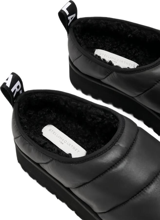 Stella McCartney Kids quilted slip-on sandals Zwart - Foto 2