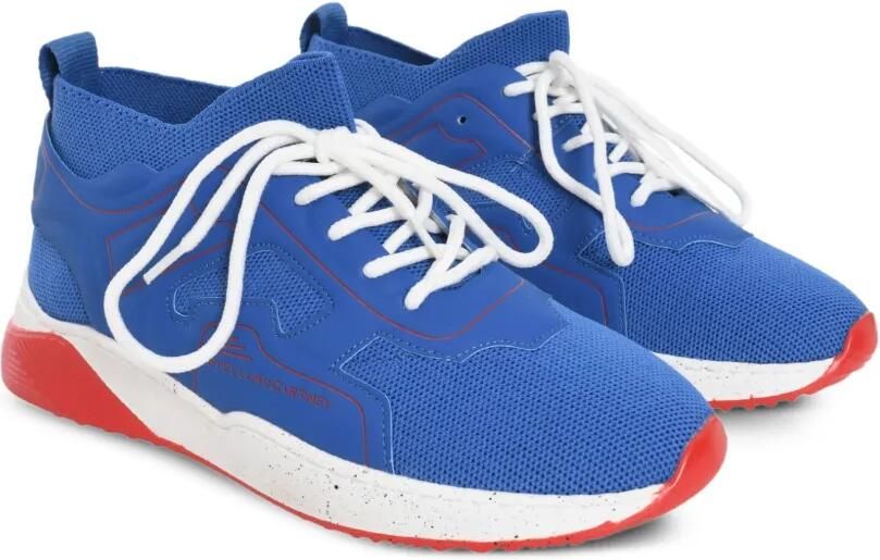 Stella McCartney Kids Sneakers met mesh vlakken Blauw