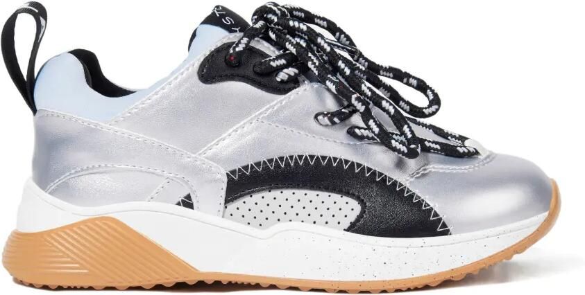 Stella McCartney Kids Sneakers met vlakken Zilver