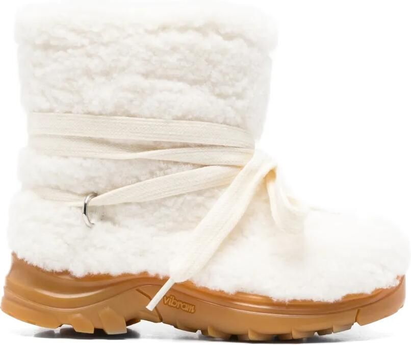 Stella McCartney Kids Veterlaarzen met imitatie lamswol Wit