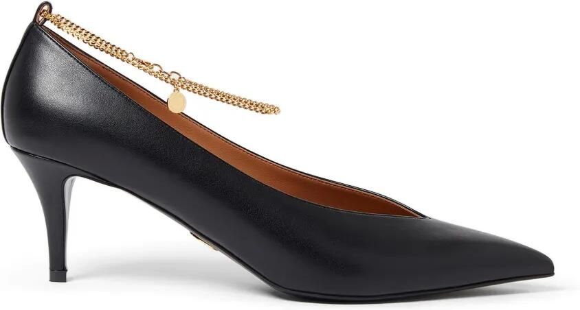 Stella McCartney Pumps met kettingdetail en puntige neus Zwart