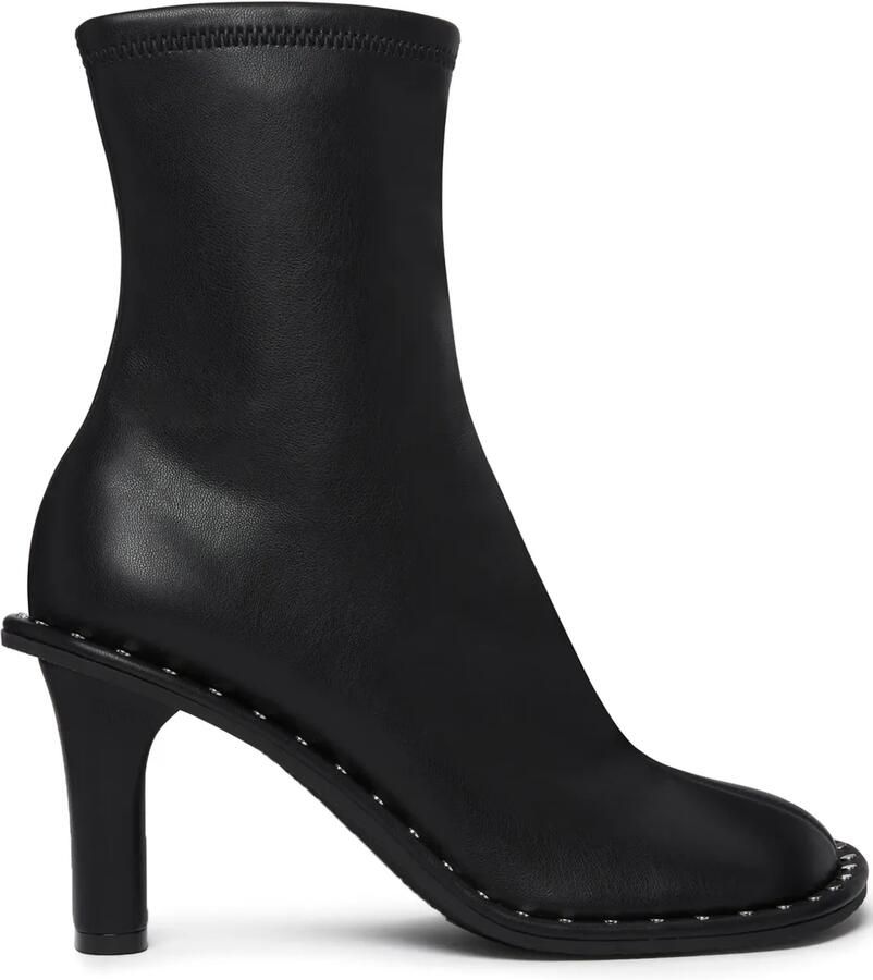 Stella McCartney Ryder 85 mm laarzen met asymmetrische neus Zwart