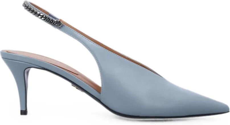 Stella McCartney Slingback pumps met schakelketting Blauw