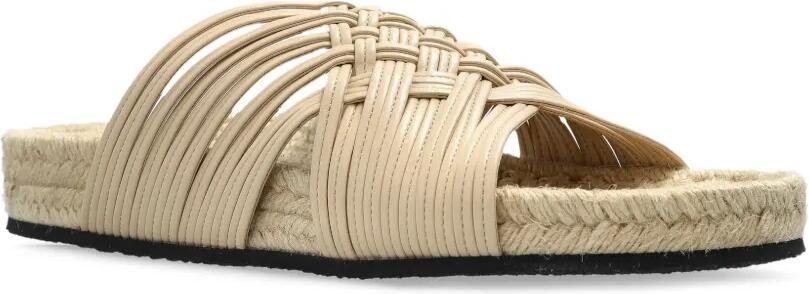 Stella McCartney Slippers met gekruiste bandjes Beige - Foto 5