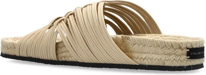 Stella McCartney Slippers met gekruiste bandjes Beige - Foto 4