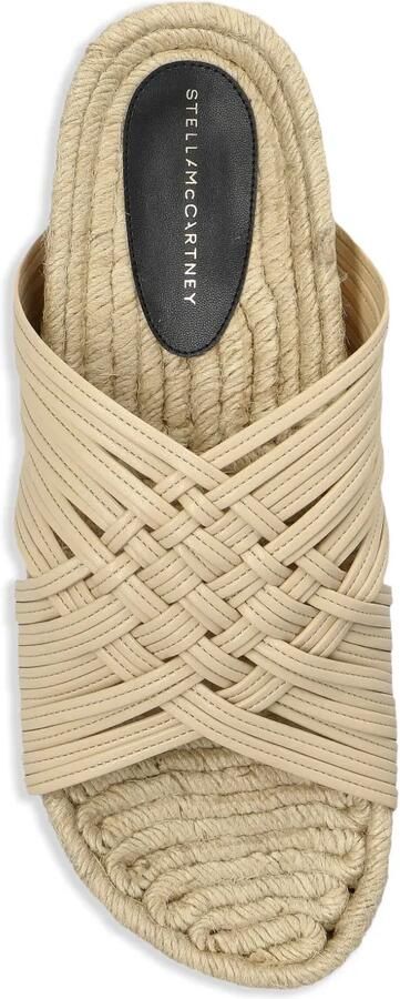Stella McCartney Slippers met gekruiste bandjes Beige - Foto 3