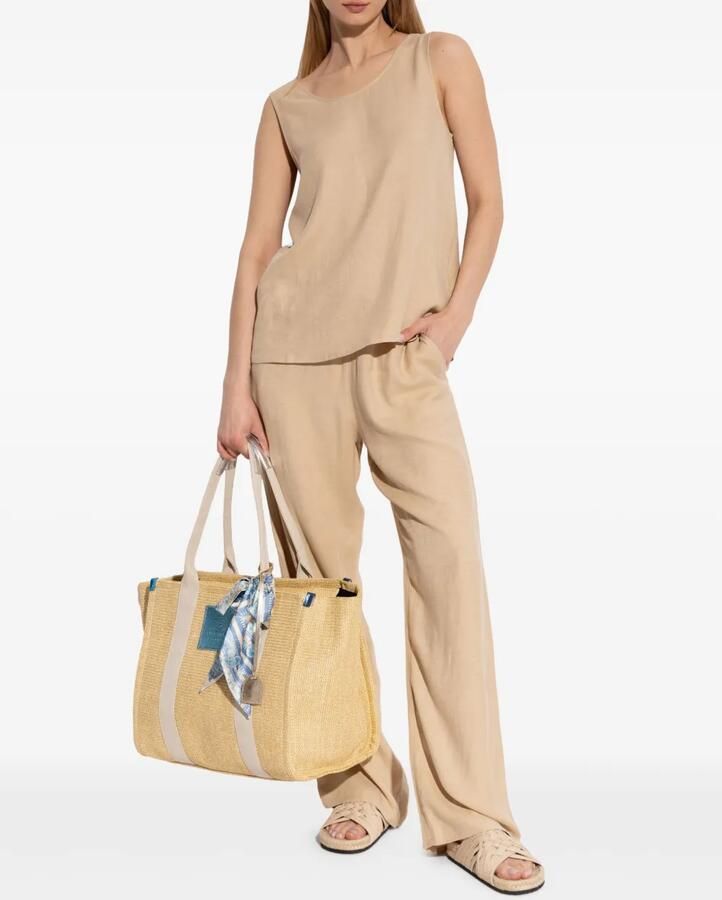 Stella McCartney Slippers met gekruiste bandjes Beige - Foto 2
