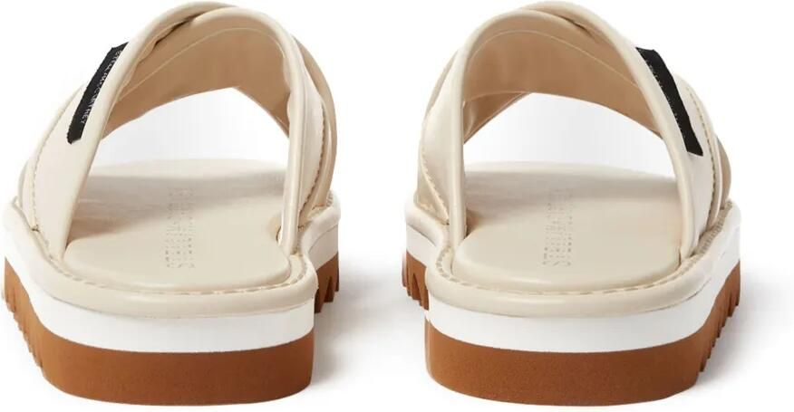 Stella McCartney Slippers met logopatch Beige - Foto 3