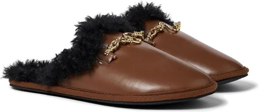 Stella McCartney Slippers met logoplakkaat Bruin - Foto 4
