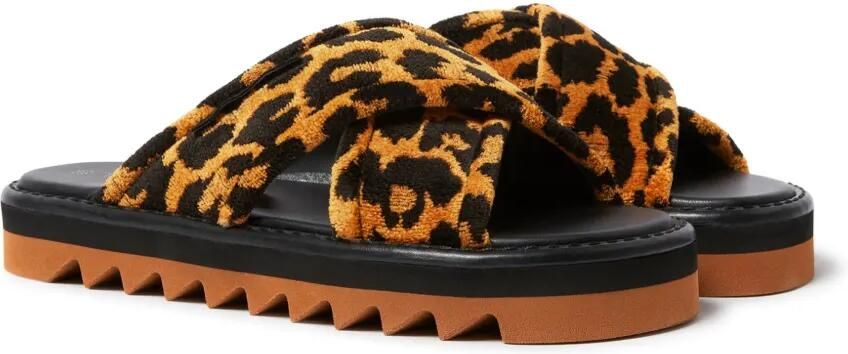 Stella McCartney Slippers met luipaardprint Zwart - Foto 4