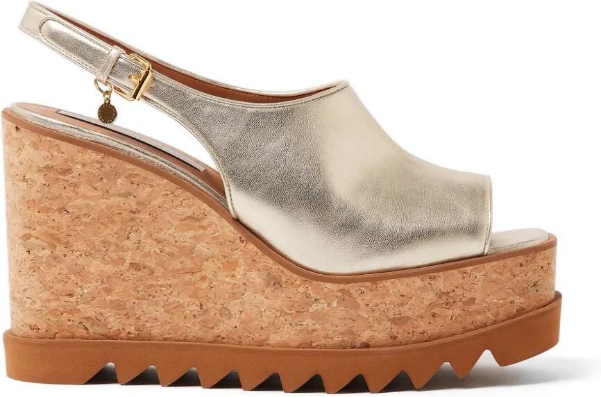 Stella McCartney Sneak-Elyse sandalen met metallic effect Goud - Foto 1