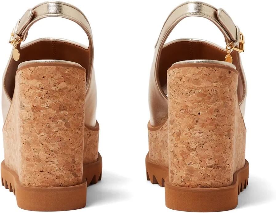 Stella McCartney Sneak-Elyse sandalen met metallic effect Goud - Foto 3