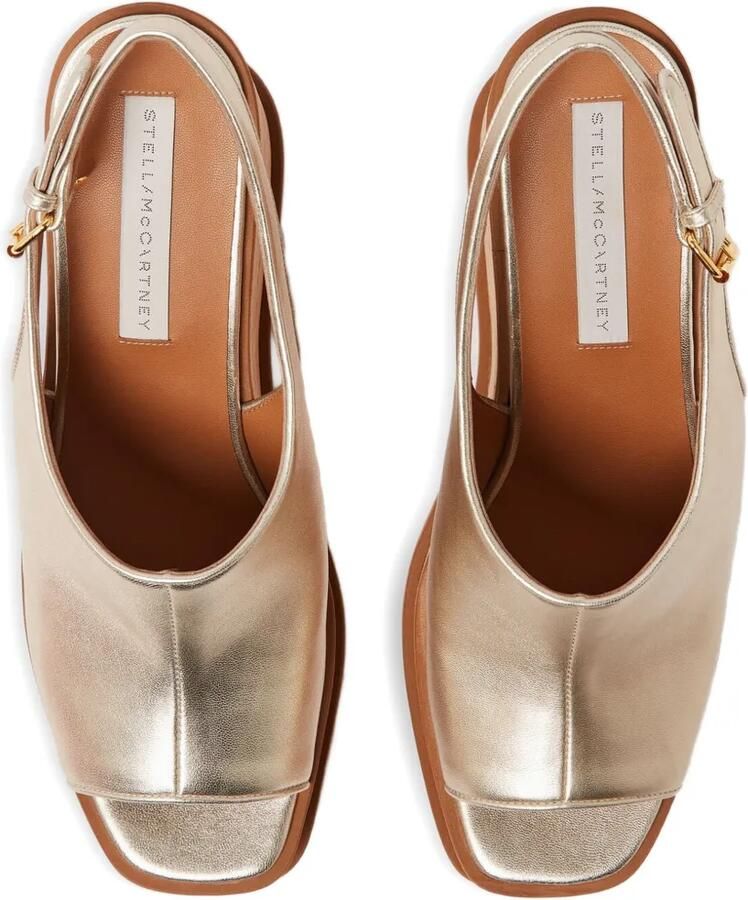 Stella McCartney Sneak-Elyse sandalen met metallic effect Goud - Foto 2