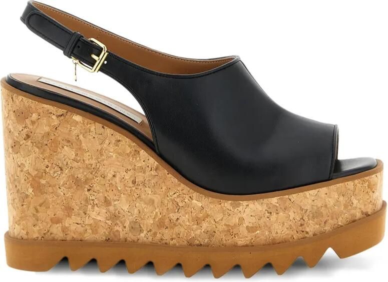 Stella McCartney Sneak-Elyse slingback sandalen Zwart