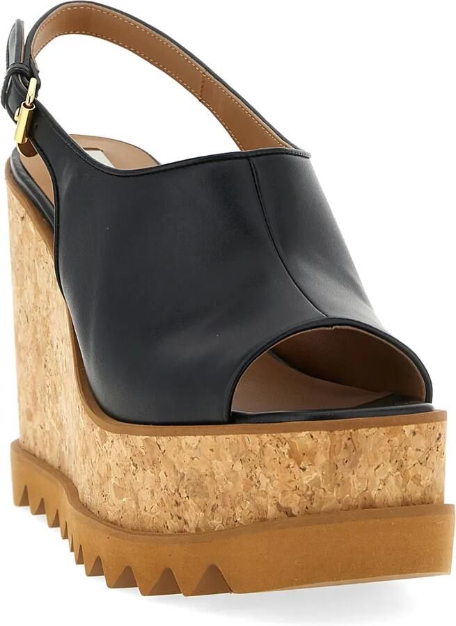 Stella McCartney Sneak-Elyse slingback sandalen Zwart - Foto 2