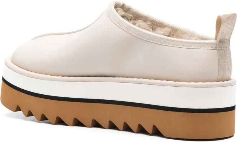 Stella McCartney Sneak-Elyse slippers Beige - Foto 3