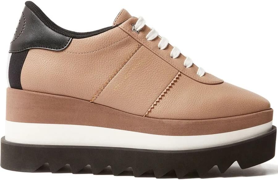 Stella McCartney Sneak-Elyse sneakers met plateauzool Beige