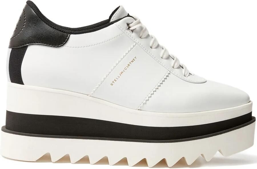 Stella McCartney Sneak-Elyse sneakers met plateauzool Wit