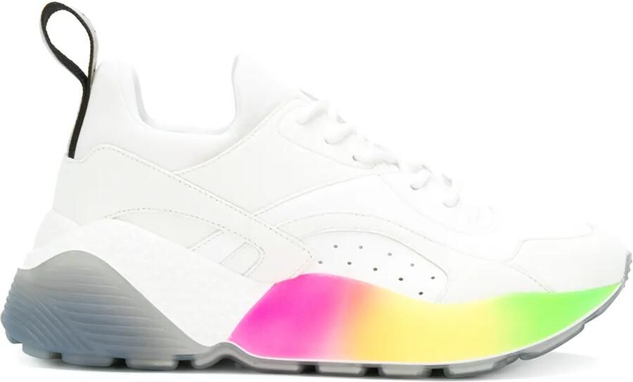 Stella McCartney witte Eclypse Rainbow sneakers
