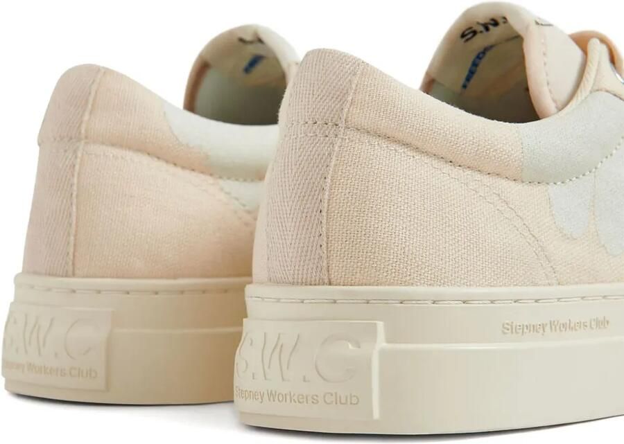 Stepney Workers Club Dellow Cup Shroomhands low-top sneakers met bloemenprint Beige - Foto 3