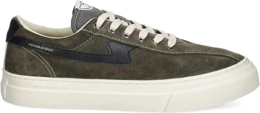 Stepney Workers Club Dellow leren sneakers Groen