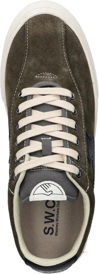 Stepney Workers Club Dellow leren sneakers Groen - Foto 4