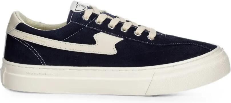 Stepney Workers Club Dellow S-Strike Cup suède sneakers met logopatch Blauw