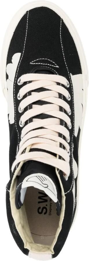 Stepney Workers Club Dellow Shroom high-top sneakers Zwart - Foto 4