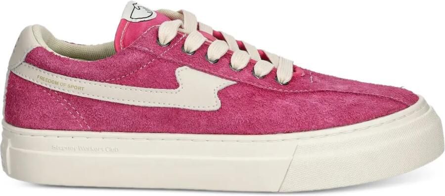 Stepney Workers Club Dellow suède low-top sneakers Roze