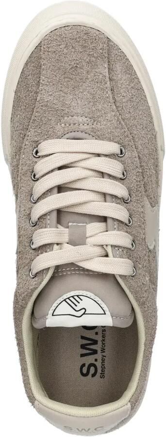 Stepney Workers Club Dellow suède sneakers met logo Beige - Foto 4