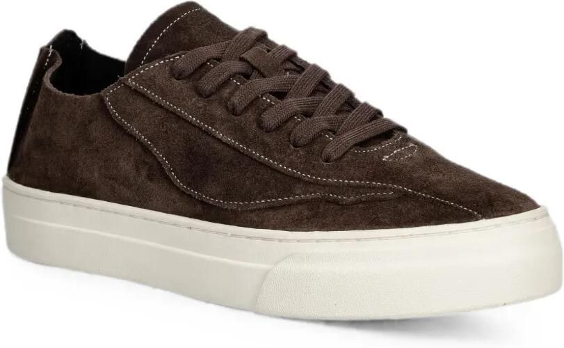 Stepney Workers Club Dellow UL Omni suède sneakers met contrasterend stiksel Bruin - Foto 2