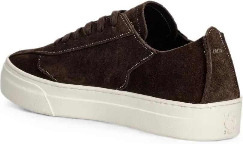 Stepney Workers Club Dellow UL Omni suède sneakers met contrasterend stiksel Bruin - Foto 3