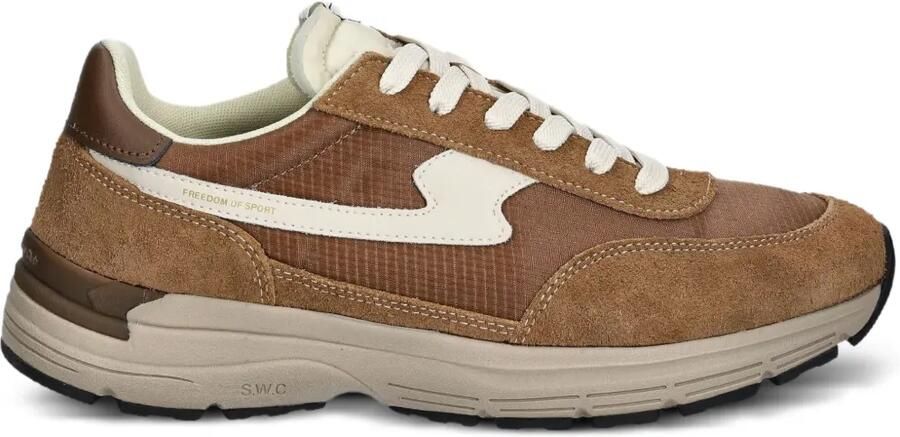 Stepney Workers Club Osier S-Strike sneakers met vlakken Bruin