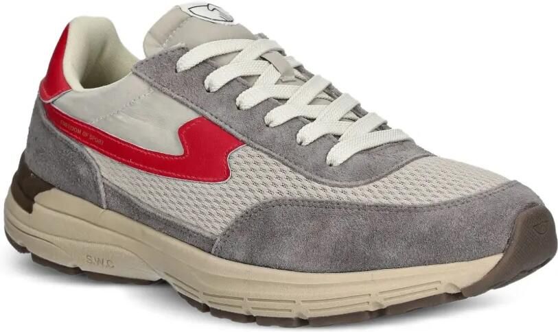 Stepney Workers Club Osier S-Strike suède sneakers met mesh Grijs - Foto 3