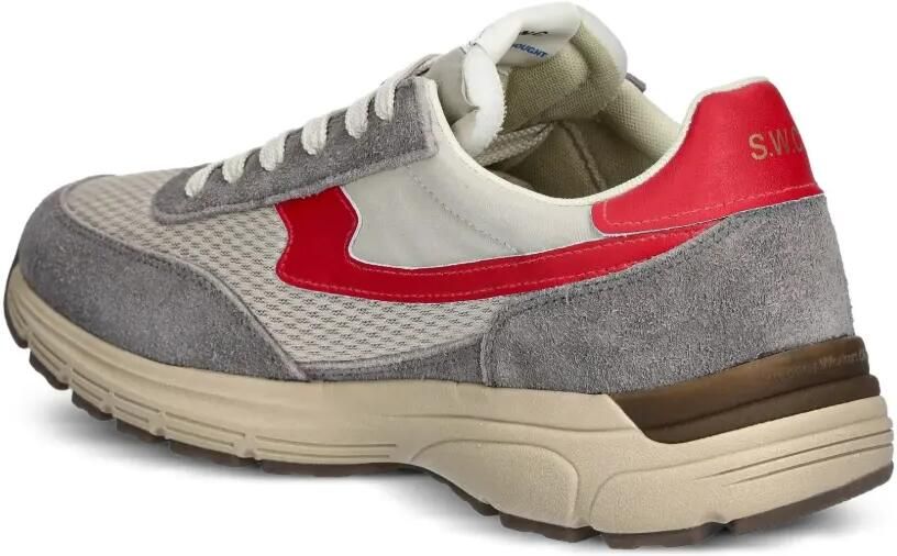 Stepney Workers Club Osier S-Strike suède sneakers met mesh Grijs - Foto 2