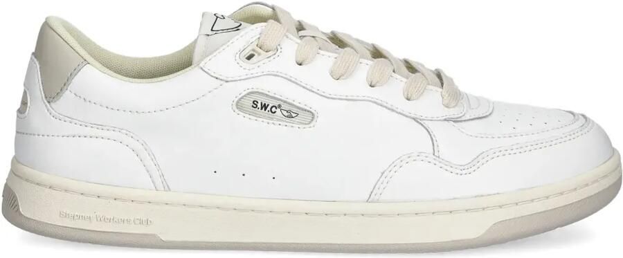 Stepney Workers Club Pro-Cup 01 leren sneakers Wit