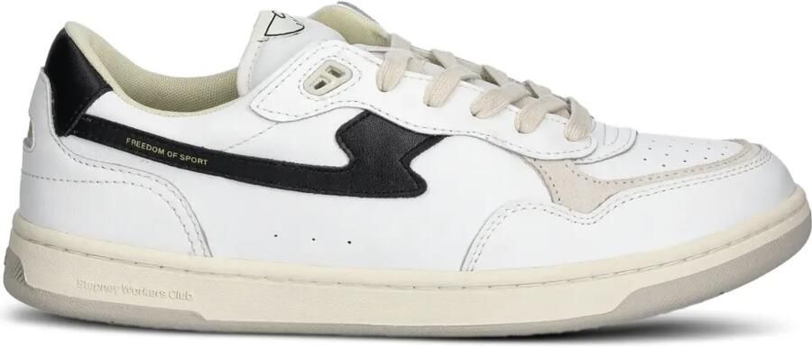 Stepney Workers Club Pro-Cup sneakers met leren vlak Wit