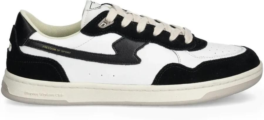 Stepney Workers Club Pro-Cup sneakers met leren vlak Wit