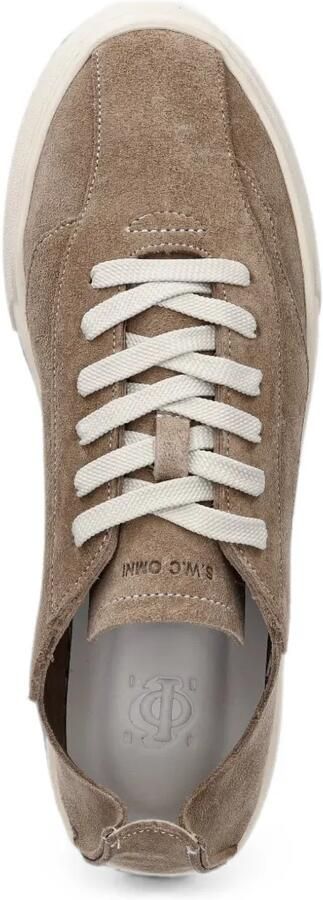 Stepney Workers Club Reverse suède sneakers met vlakken Beige - Foto 4