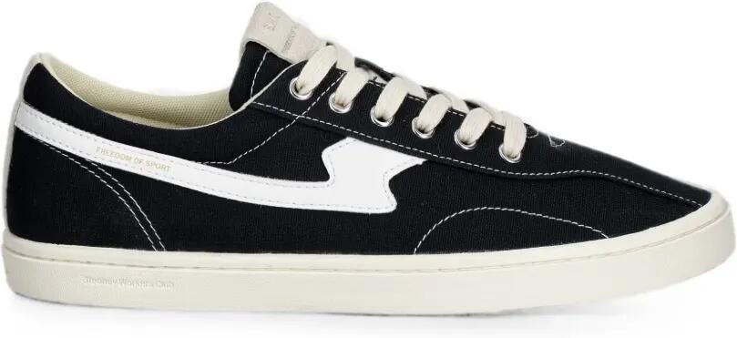 Stepney Workers Club S-Strike sneakers met logopatch Zwart