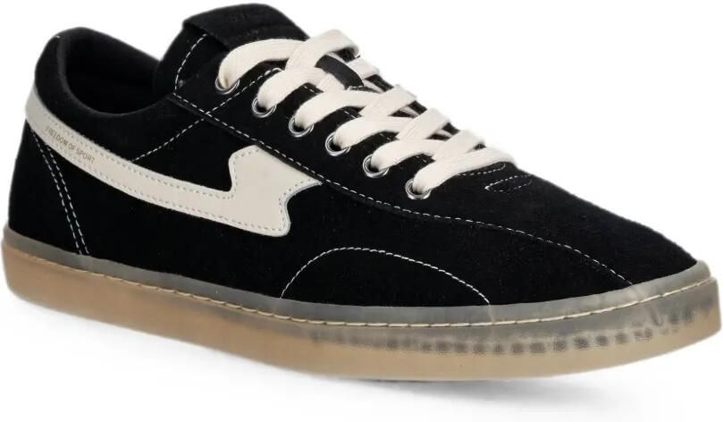 Stepney Workers Club S-Strike suède sneakers met logopatch Zwart - Foto 2