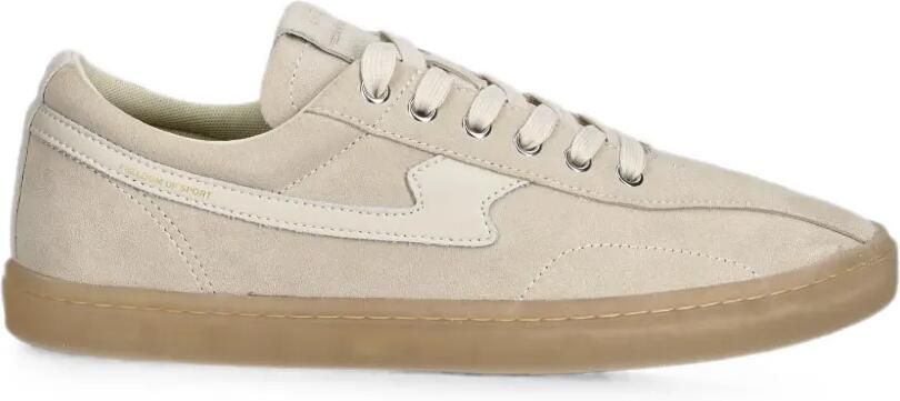 Stepney Workers Club S-Strike suède sneakers met suède vlakken Beige
