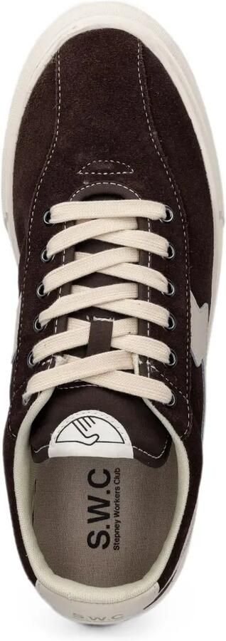 Stepney Workers Club S-Strike suède sneakers met suède vlakken Bruin - Foto 4