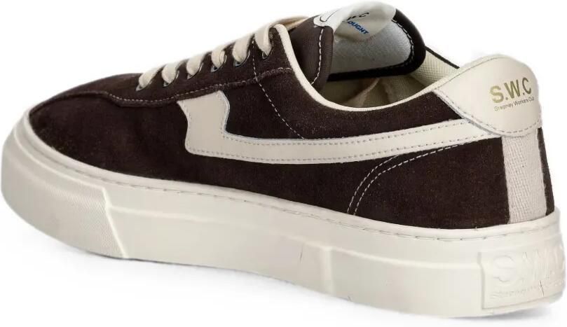 Stepney Workers Club S-Strike suède sneakers met suède vlakken Bruin - Foto 3