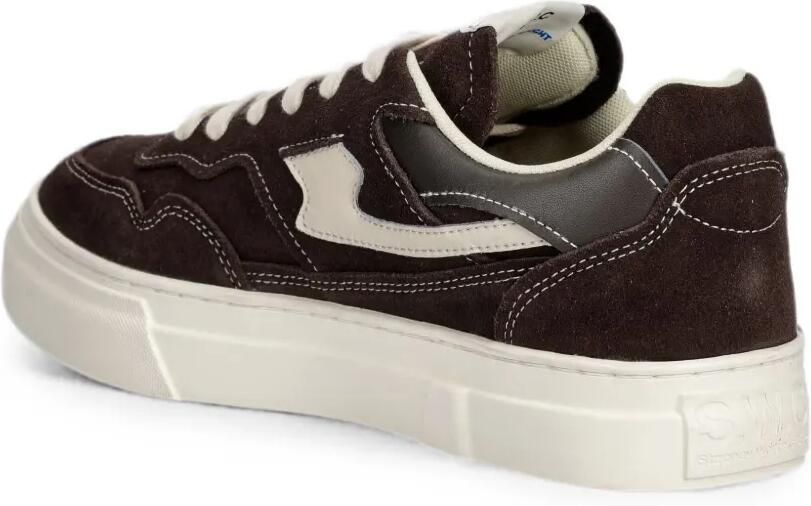 Stepney Workers Club S-Strike suède sneakers met suède vlakken Bruin - Foto 3