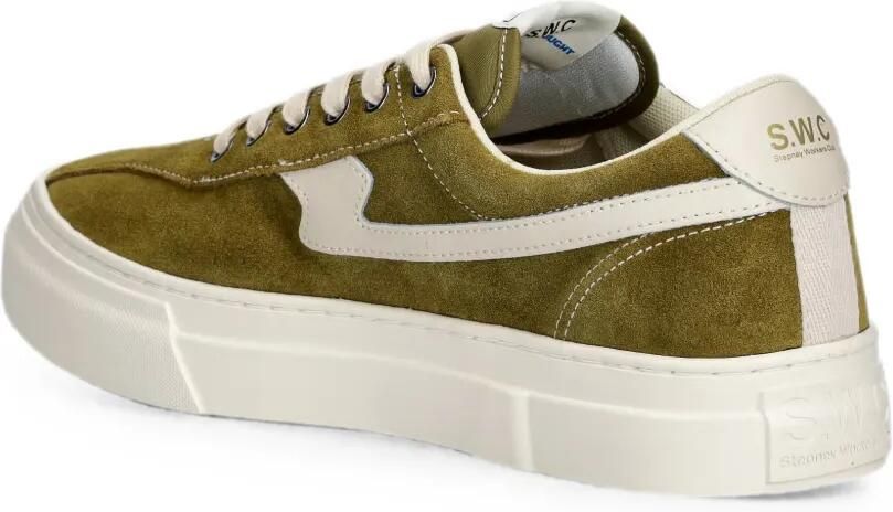 Stepney Workers Club S-Strike suède sneakers met suède vlakken Groen - Foto 3