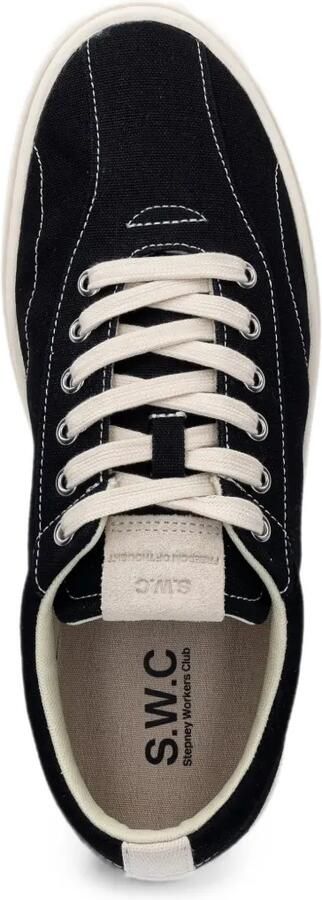 Stepney Workers Club Surma sneakers met contrasterend stiksel Zwart - Foto 4